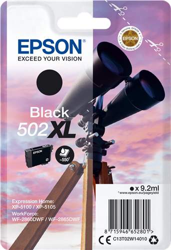 Epson 502XL [C13T02W14010] HC black Tinte