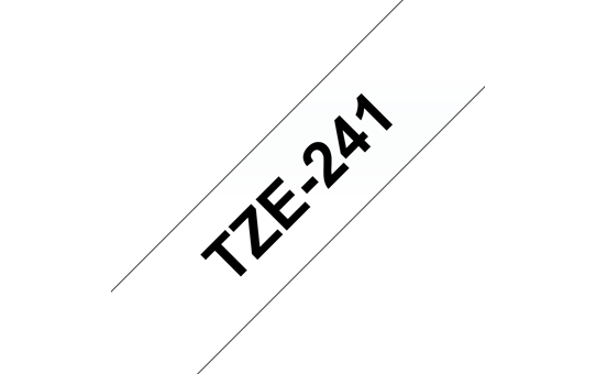 Brother [TZE-241] 18mm black/white Schriftband