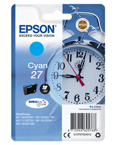 Epson 27 [C13T27024012] cyan Tinte
