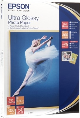 Papier Epson [S041944] ultra-glänzend Foto Inkjet 13x18cm 300g/m² 50 Blatt