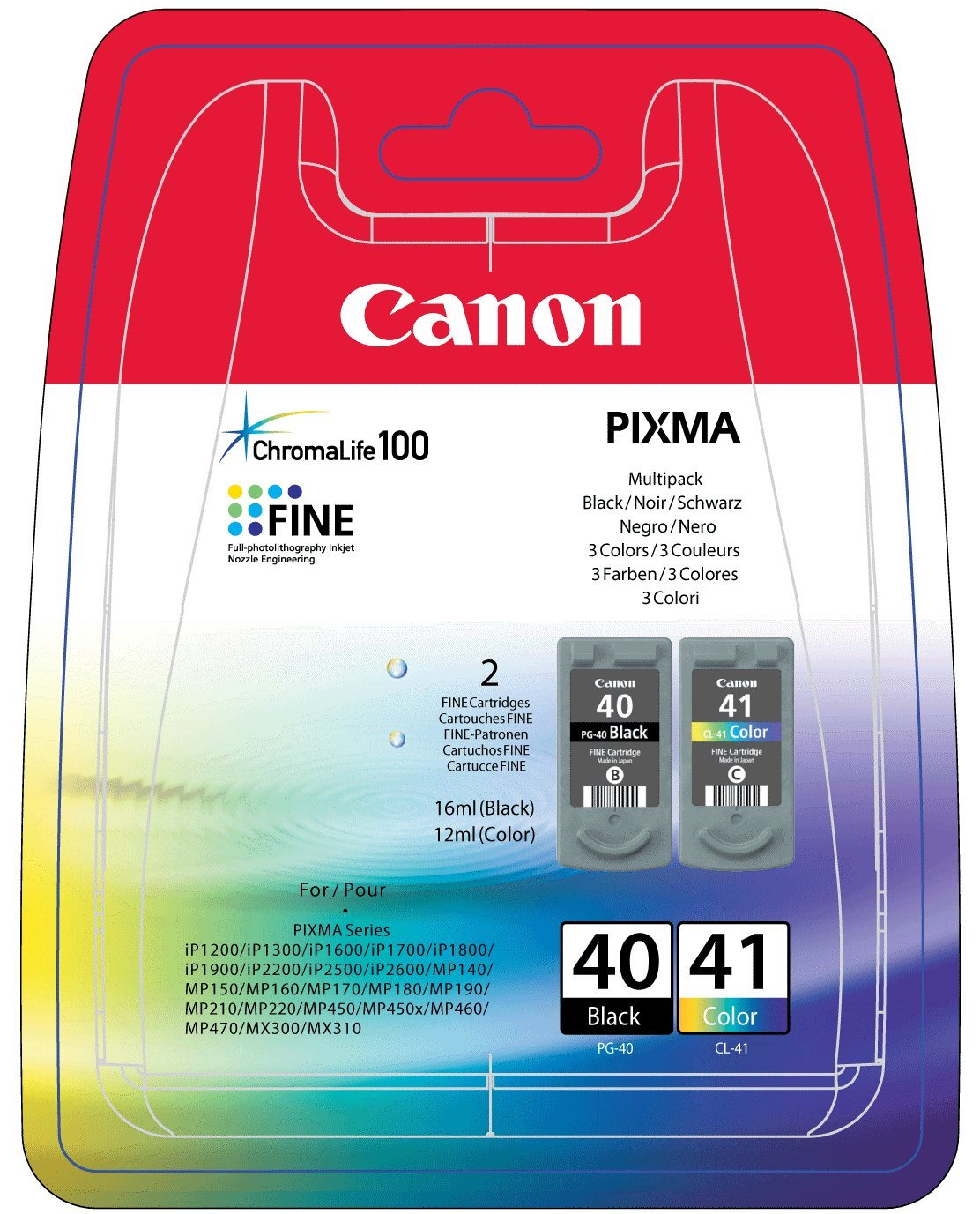 Canon PG-40+CL-41 [0615B043] MultiPack (0615B001+0617B001) black+color Tinte