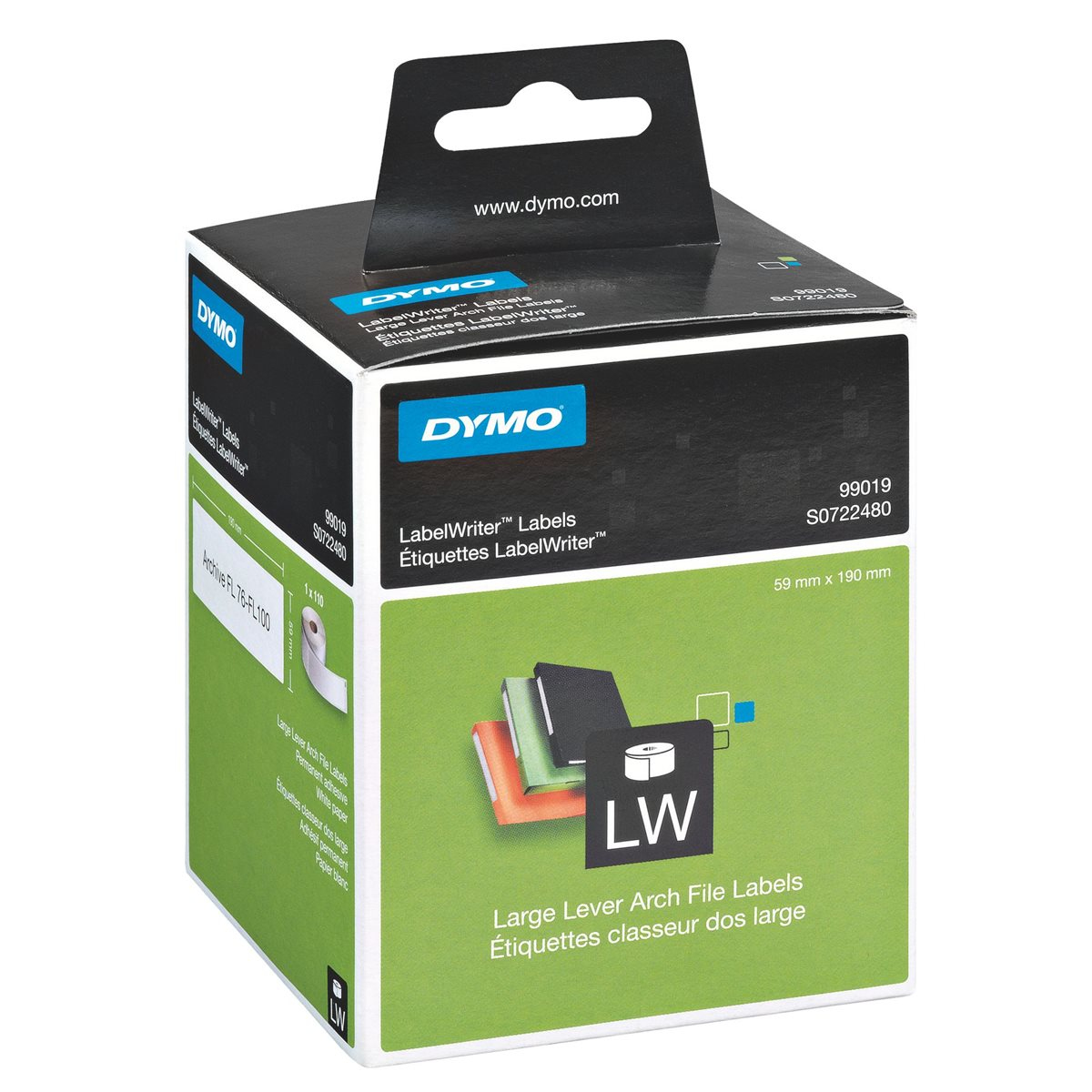Etiketten f. Dymo Lablewriter [S0722480] 59x190mm 110 Stk/Rolle