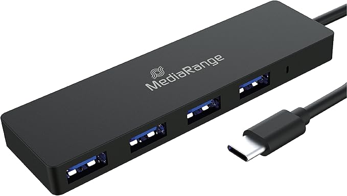 MediaRange [MRCS508] USB Type-C auf USB-A 3.0 Verteiler 1:4