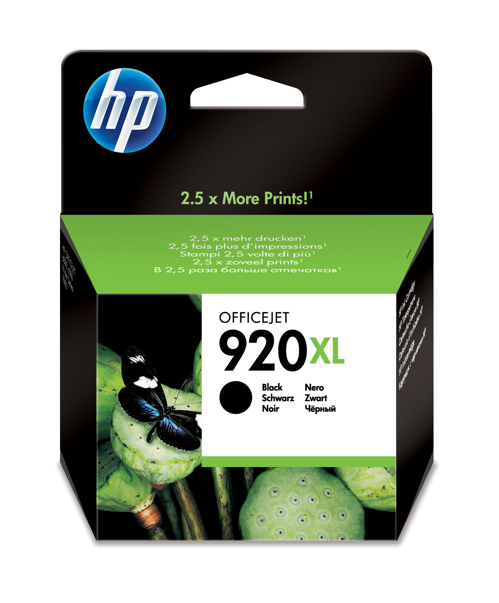 HP 920XL [CD975A] HC black Tinte
