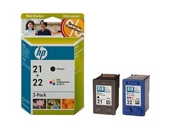 HP 21+22 [SD367A] MultiPack (C9351A+C9352A) black+color Tinte