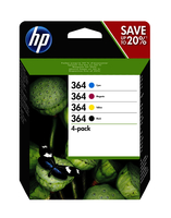 HP 364 [N9J73A] MultiPack (CB316E+CB318E+CB319E+CB320E) black+cyan+magenta+yellow Tinte