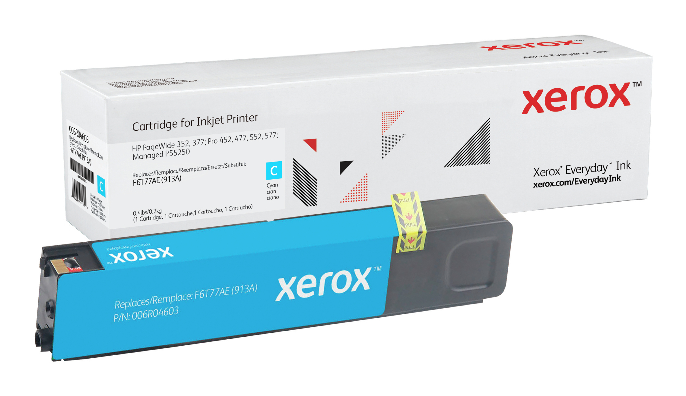 Tinte f. HP PageWide Pro 352/377/452/477 [w.F6T77A] Nr.913A cyan (32)