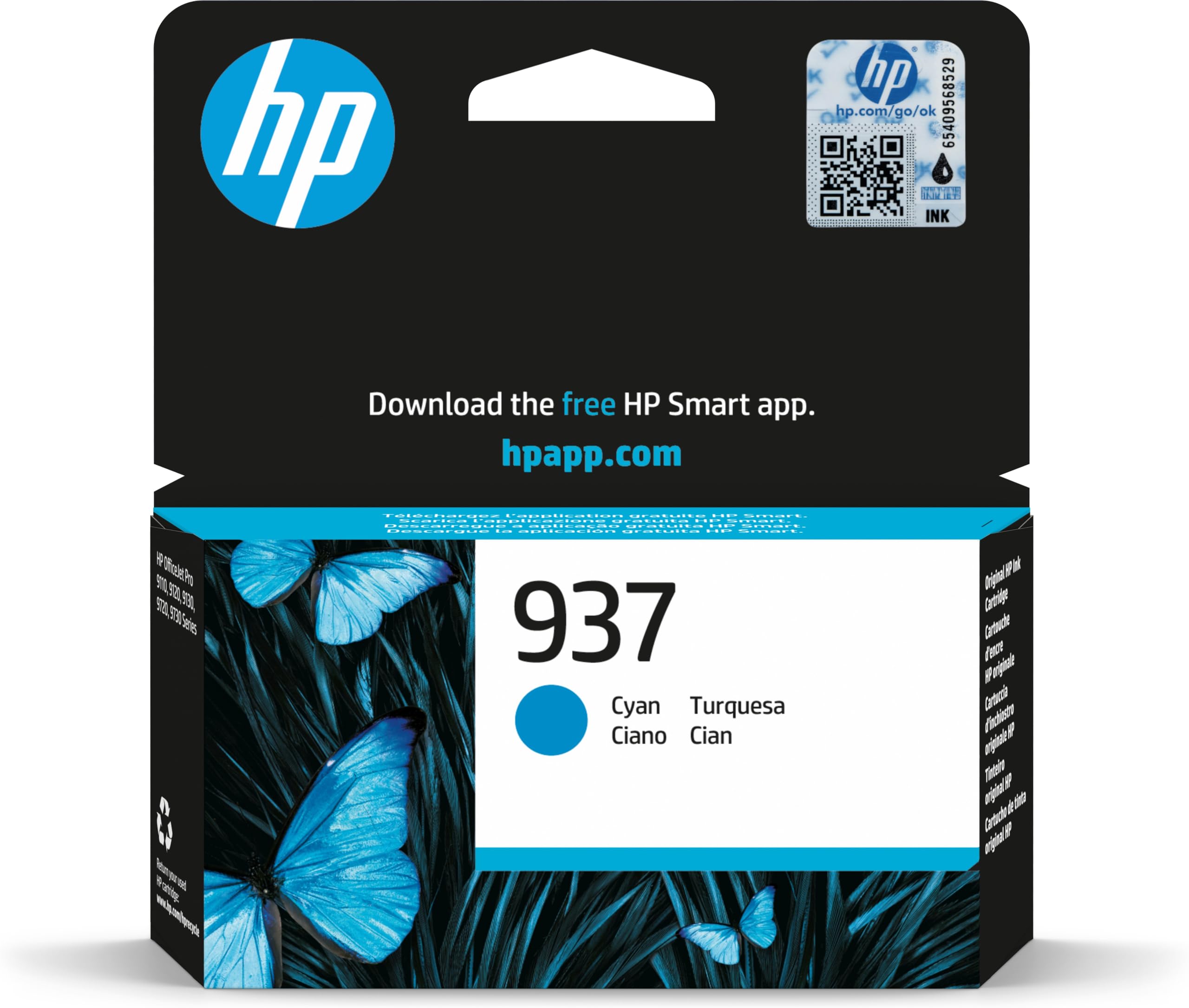 HP 937 [4S6W2NE] cyan Tinte