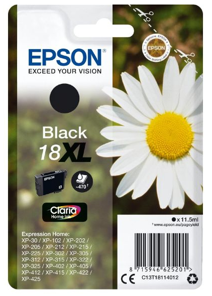 Epson 18XL [C13T18114012] HC black Tinte