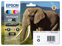 Epson 24XL [C13T24384011] HC MultiPack (T2431+T2432+T2433+T2434+T2435+T2436) black+cyan+magenta+yellow+light-magenta+light-cyan Tinte
