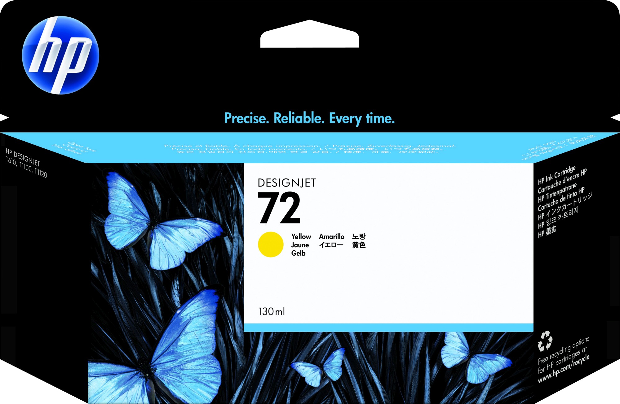 HP 72 [C9373A] HC yellow Tinte