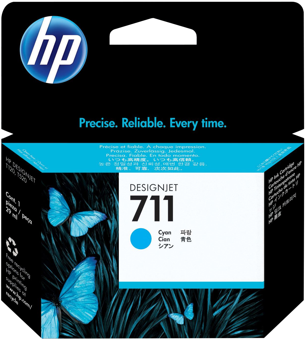 HP 711 [CZ130A] cyan Tinte