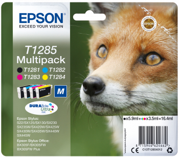 Epson T1285 [C13T12854012] MultiPack (T1281+T1282+T1283+T1284) black+cyan+magenta+yellow Tinte