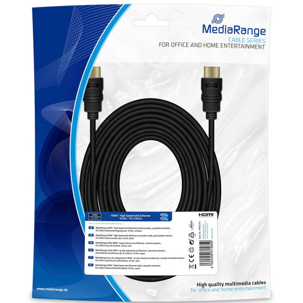 MediaRange [MRCS212] HDMI Kabel (Ver. 1.4) 10.2 Gbps 10m