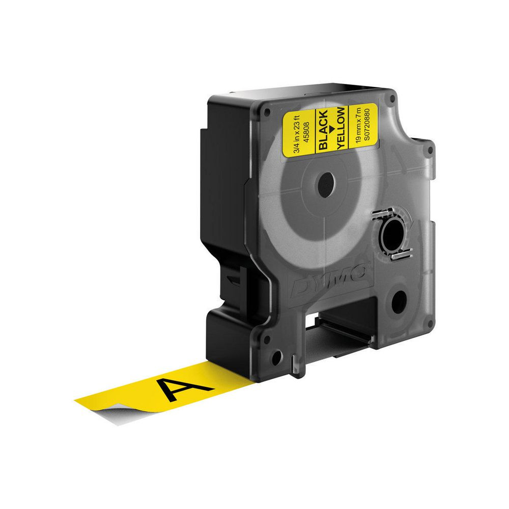 Dymo [S0720880] 19mm x 7m black/yellow Schriftband
