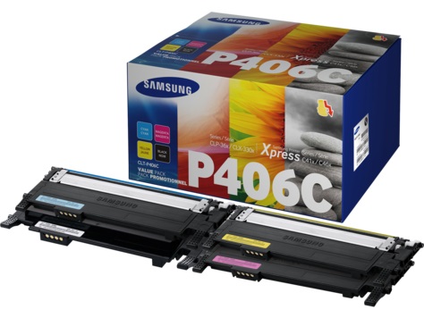 Samsung CLT-P406C [SU375A] MultiPack (SU118A+ST984A+SU252A+SU462A) black+cyan+magenta+yellow Toner