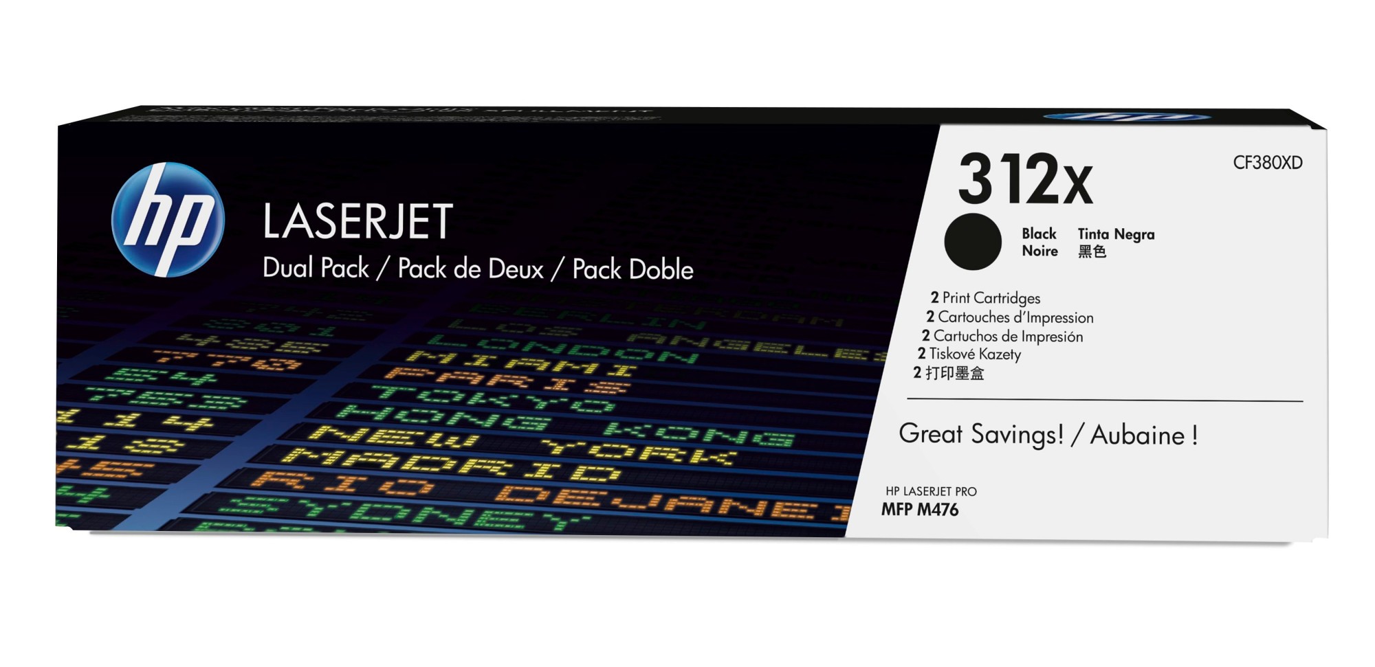 HP 312X [CF380XD] HC TwinPack (2xCF380X) black Toner