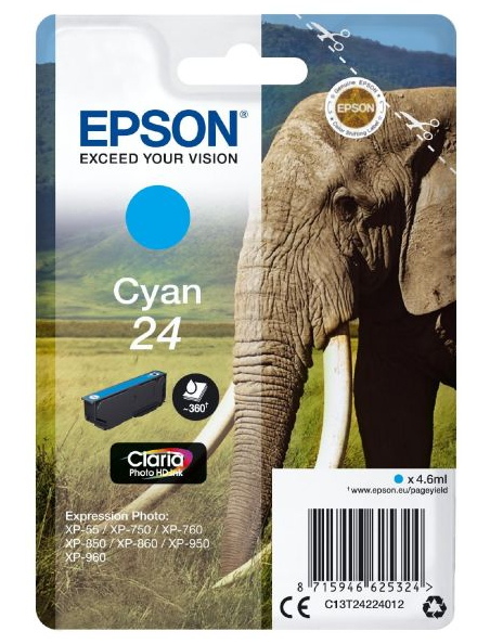 Epson 24 [C13T24224012] cyan Tinte