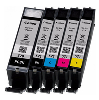 Canon PGI-570PGBK+CLI-571 [0372C004] MultiPack (0372C001+0385C001+0386C001+0387C001+0388C001) black+black+cyan+magenta+yellow Tinte