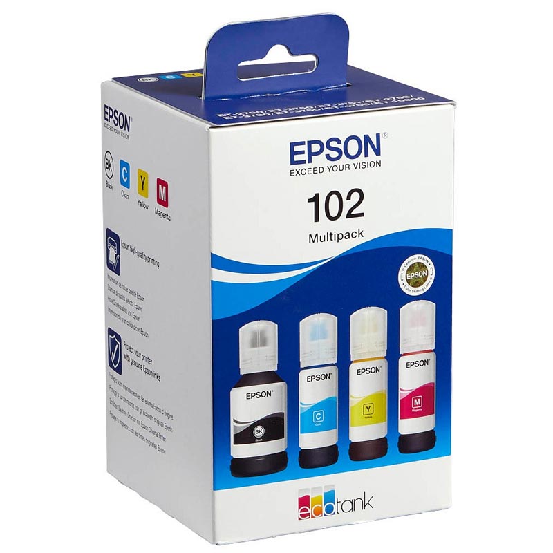 Tinte f. Epson Ecotank ET-2700 [C13T03R640] 102 Multipack bk/c/m/y
