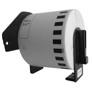 Brother [w.DK-22205] 62mm x 30,48m weiß/schwarz Rebuilt-Schriftband