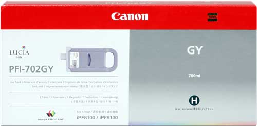 Canon PFI-702GY [2221B005] HC grey Tinte