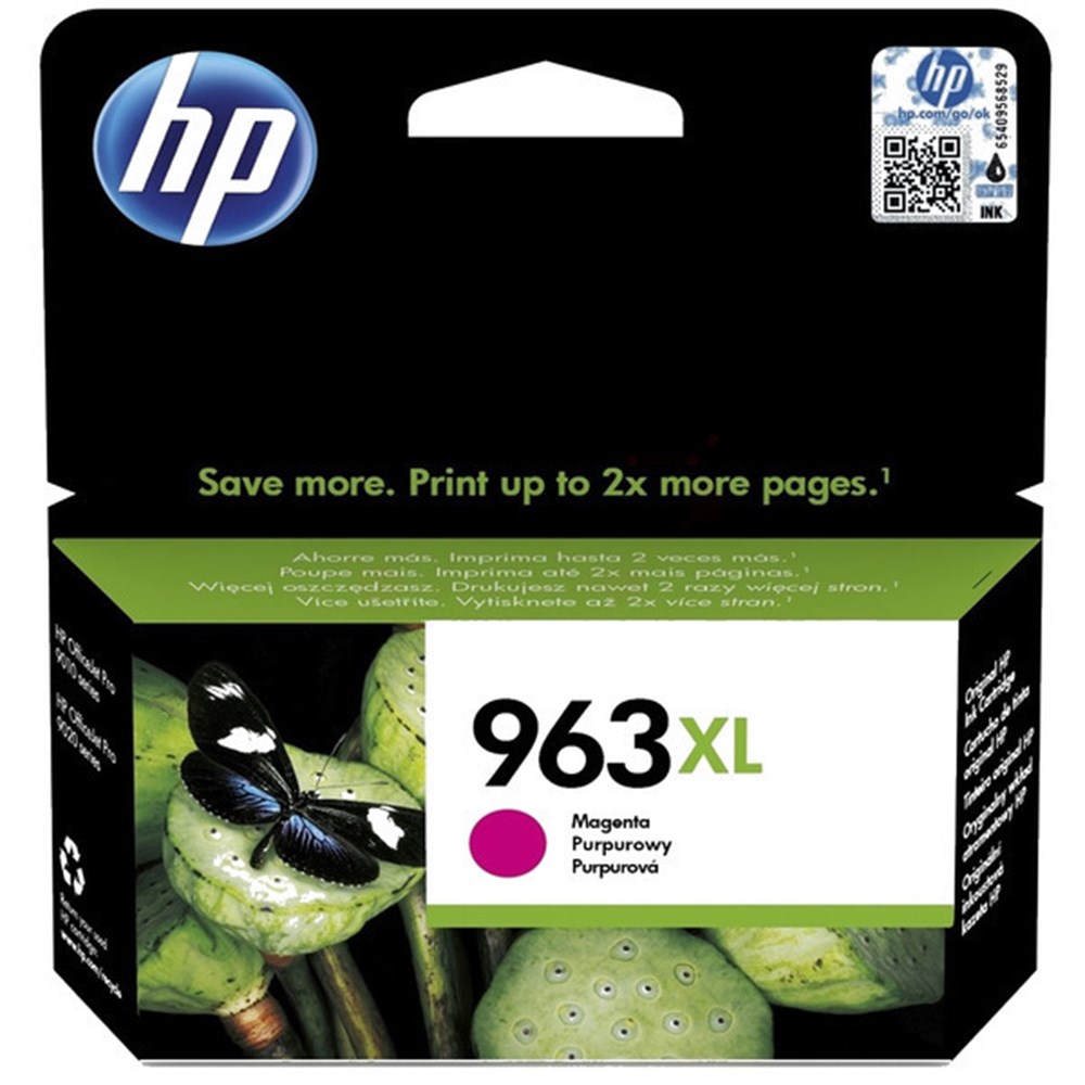 Tinte f. HP Officejet Pro 9010 [3JA28A] HC Nr.963XL magenta