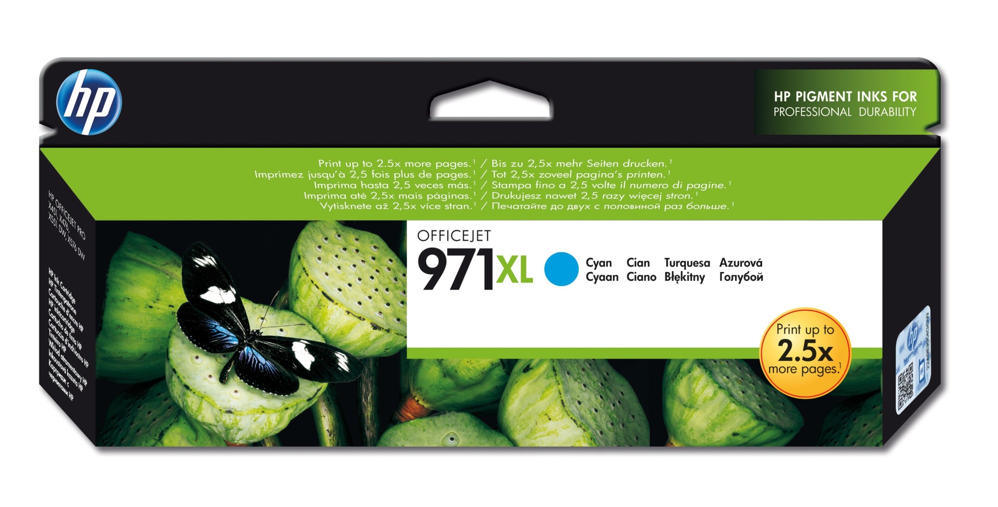 HP 971XL [CN626A] HC cyan Tinte
