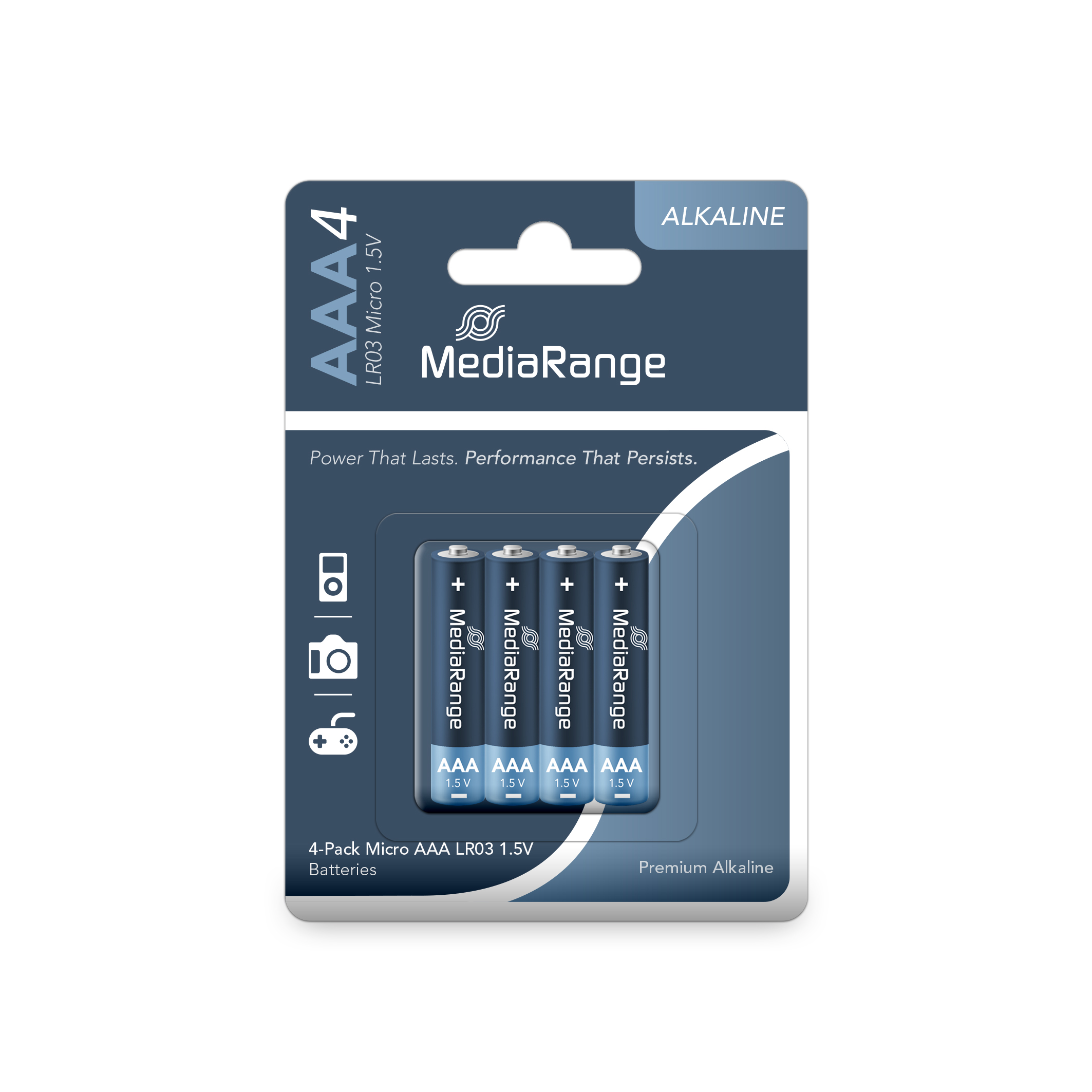 MediaRange [MRBAT101-42] Premium Alkaline Batterien Micro AAA|LR03|1.5V 42x 4er VE
