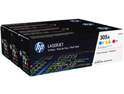 HP 305A [CF370AM] MultiPack (CE411A+CE412A+CE413A) cyan+magenta+yellow Toner