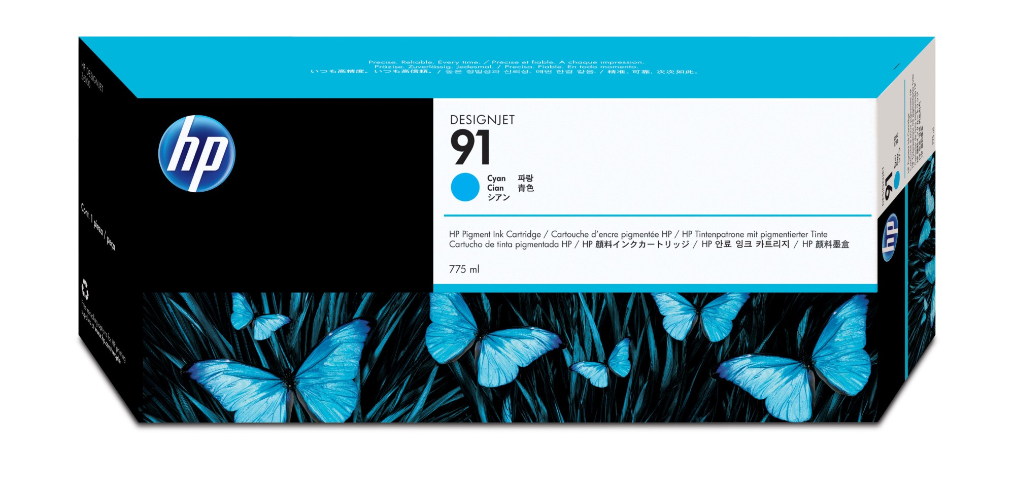 HP 91 [C9467A] cyan Tinte