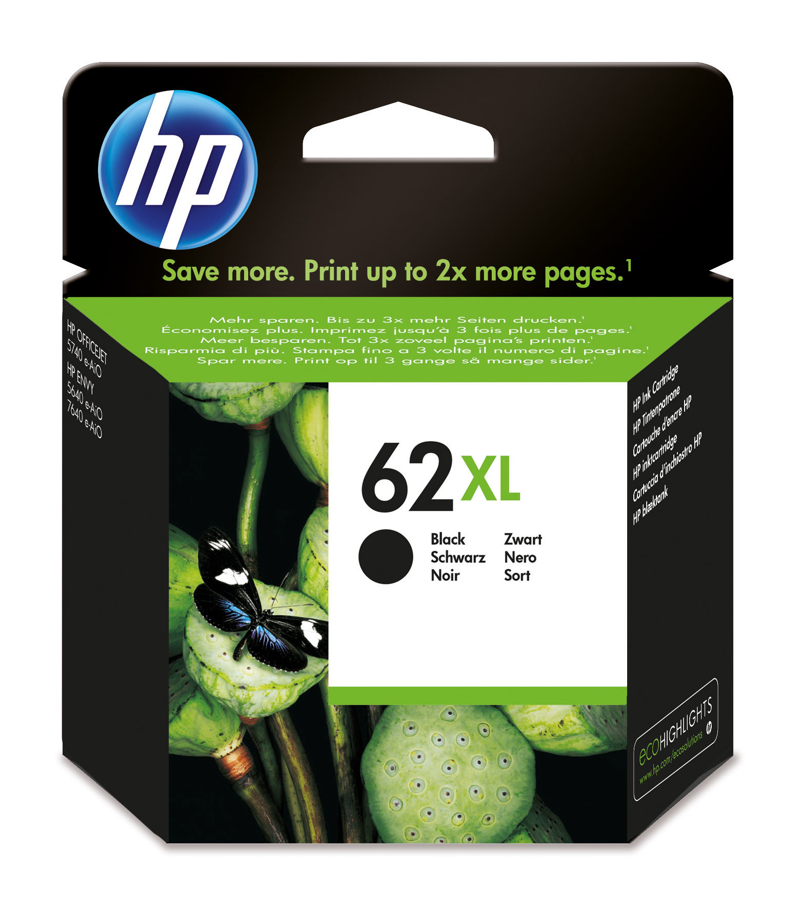 HP 62XL [C2P05A] black Tinte