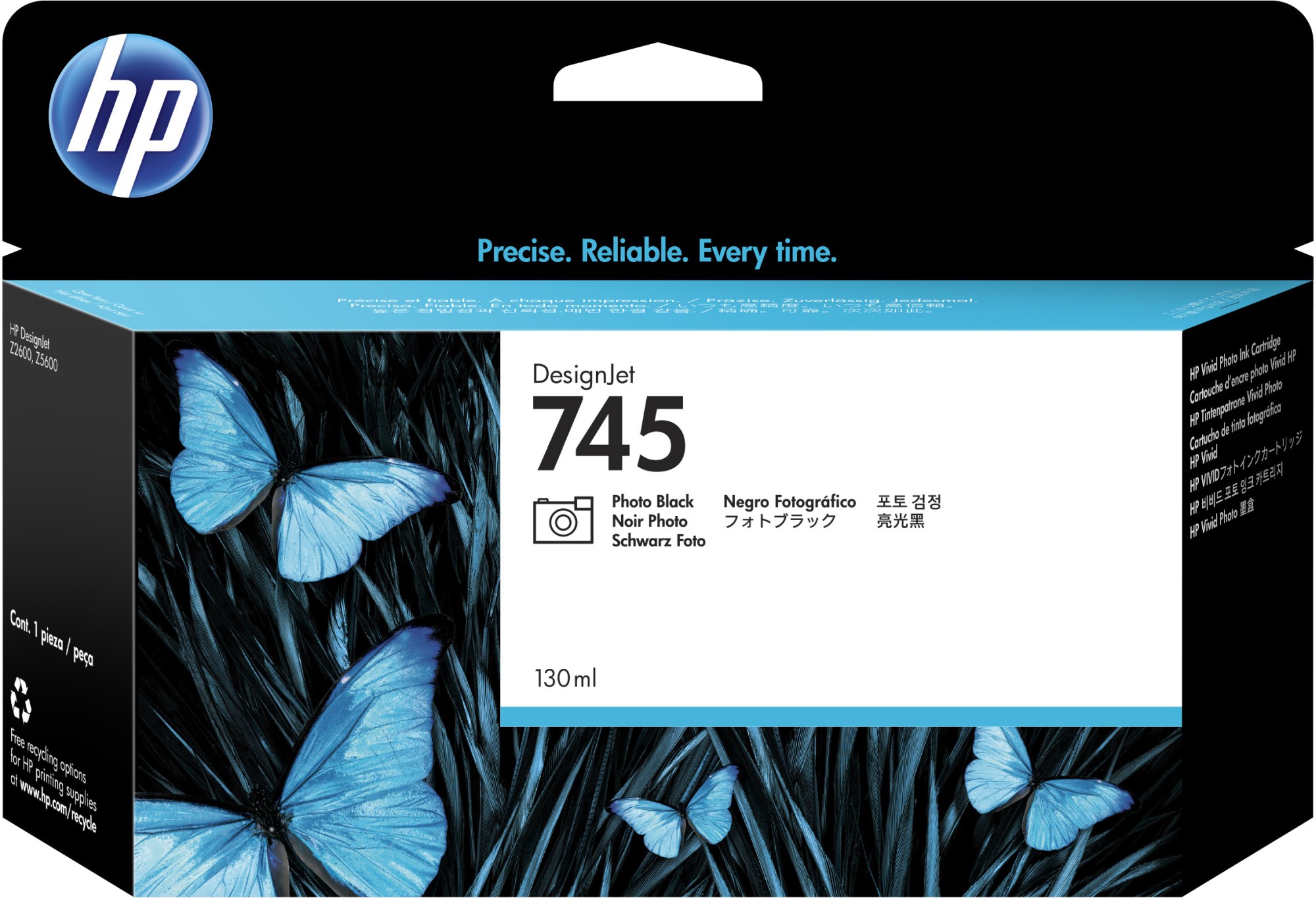 HP 745 [F9J98A] photo-black Tinte