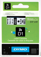 Dymo [S0720830] 19mm x 7m black/white Schriftband