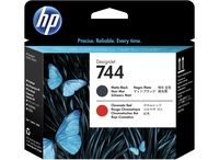 HP 744 [F9J88A] matte-black, red Druckkopf
