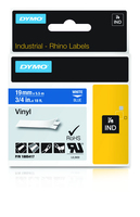 Dymo [1805417] Vinyl 19mm x 5,5m white/blue Schriftband