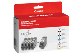 Canon PGI-9PBK+CMY+GY [1034B013] MultiPack (1034B001+1035B001+1036B001+1037B001+1042B001) photo-black+cyan+magenta+yellow+grey Tinte