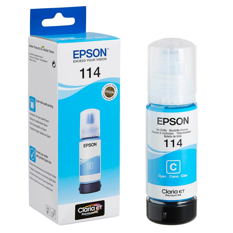 Epson [C13T07B240] Nr.114 EcoTank cyan Tinte