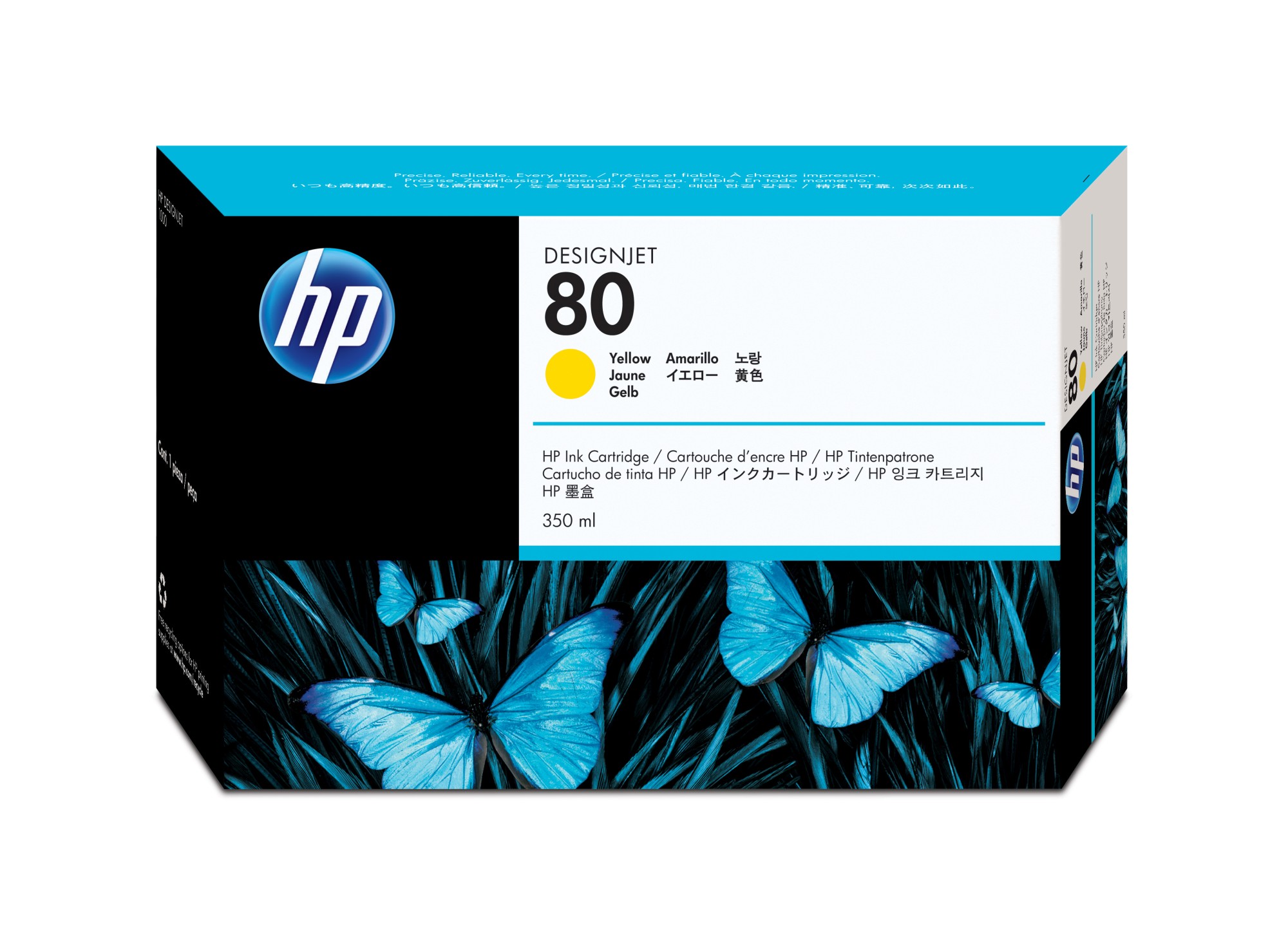 HP 80 [C4848A] HC yellow Tinte