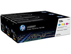 HP 128A [CF371AM] MultiPack (CE321A+CB322A+CB323A) cyan+magenta+yellow Toner