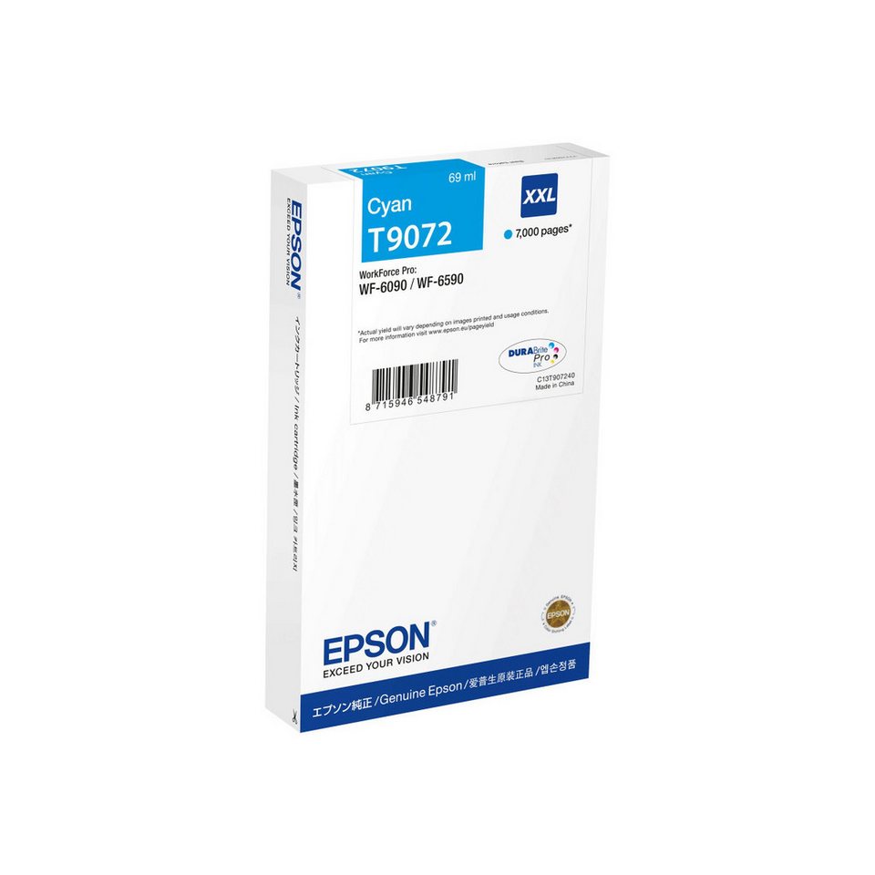 Epson T9072 [C13T90724N] HC+ cyan Tinte