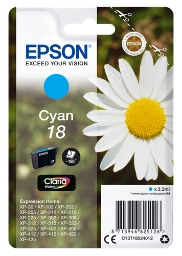 Epson 18 [C13T18024012] cyan Tinte