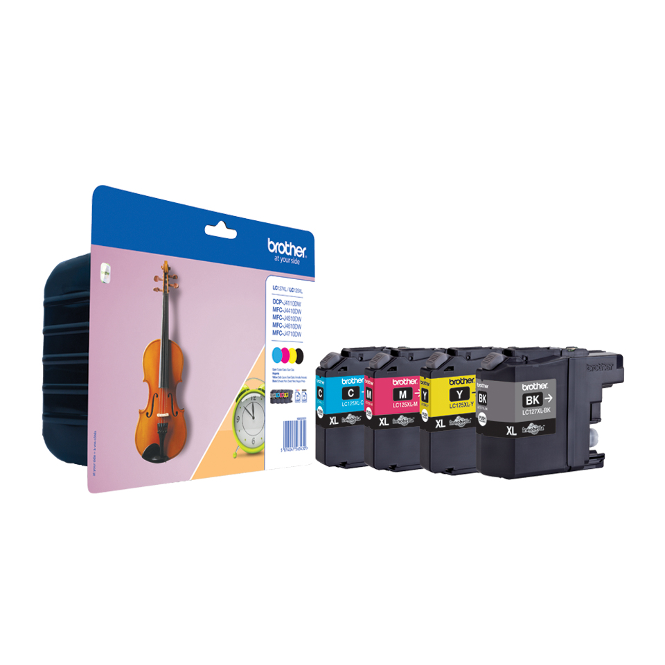 Brother [LC-127XLVALBPDR] HC MultiPack (LC-127XLBK+LC-127XLC+LC-127XLM+LC-127XLY) black+cyan+magenta+yellow Tinte