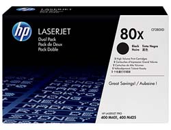 HP 80X [CF280XD] HC TwinPack (2xCF280X) black Toner