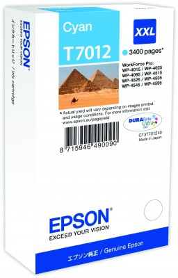 Epson T7012 [C13T70124010] HC+ cyan Tinte