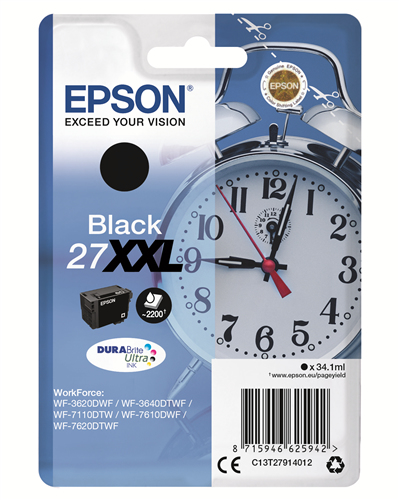 Epson 27XXL [C13T27914012] HC+ black Tinte