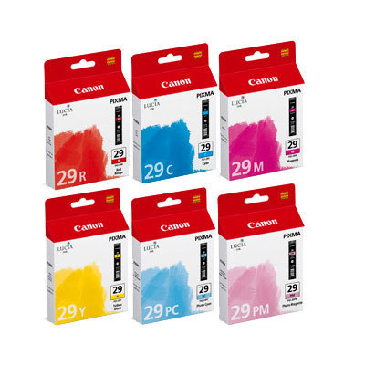 Canon PGI-29CMY+PC+PM+R [4873B005] MultiPack (4873B001+4874B001+4875B001+4876B001+4877B001+4878B001) cyan+magenta+yellow+photo-cyan+photo-magenta+red Tinte