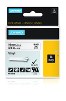 Dymo [18445/S0718620] Vinyl 19mm x 5,5m black/white Schriftband