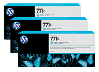 HP 771 [B6Y36A] 3er-Pack (3xB6Y12A) light-cyan Tinte