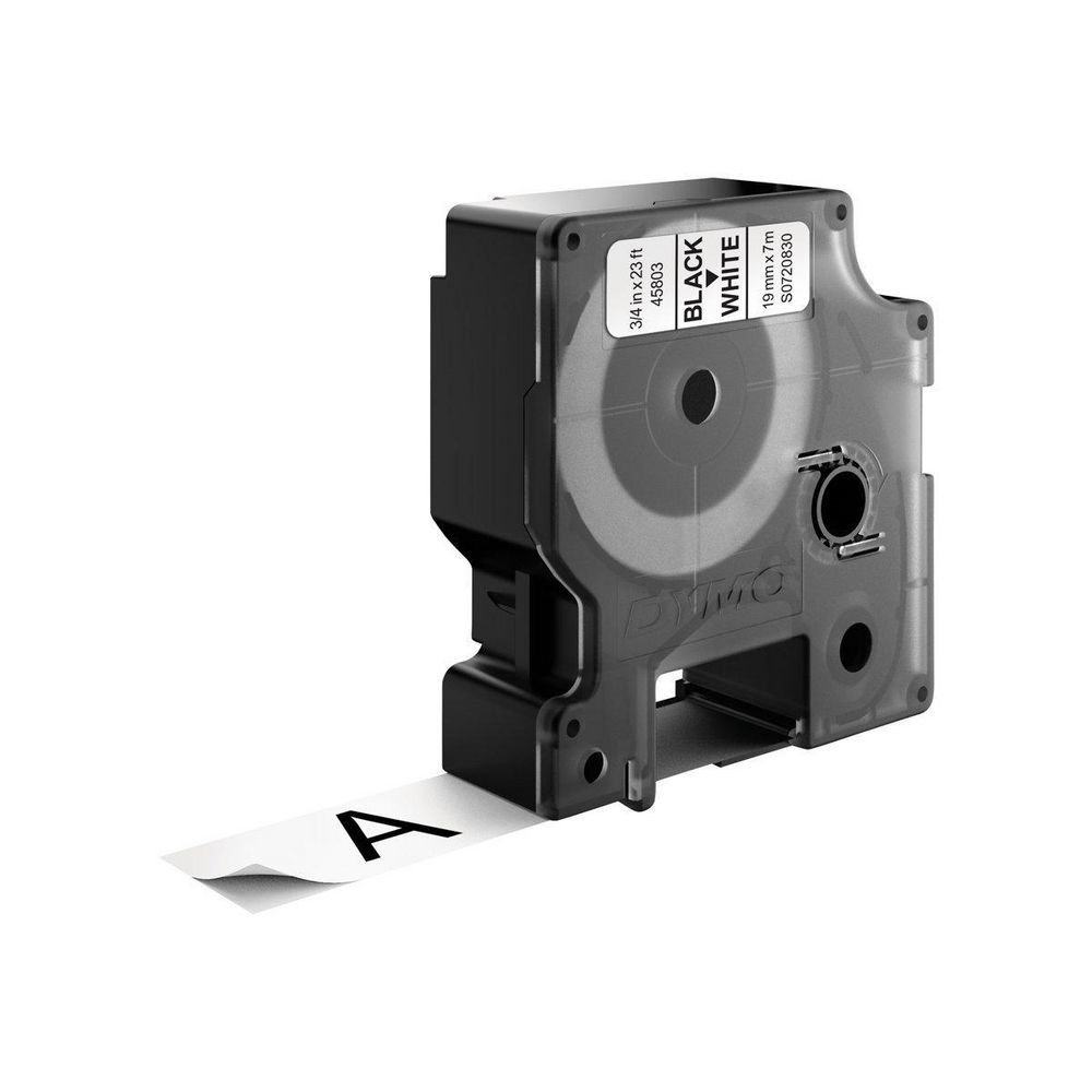 Dymo [S0720830] 19mm x 7m black/white Schriftband
